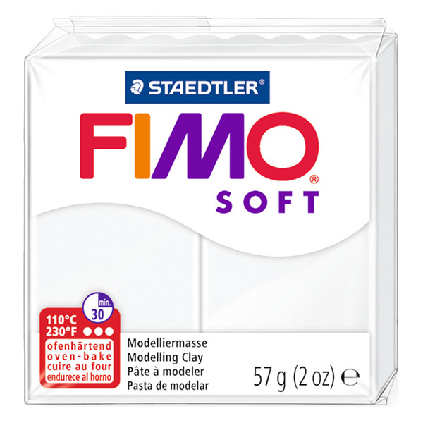 Staedtler Fimo Soft white clay, 57g 8020-0 424624 - 1