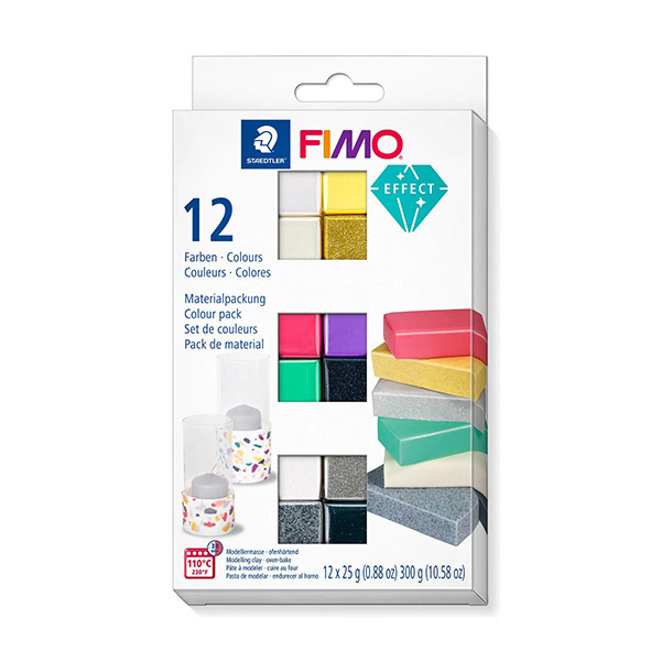 Staedtler Fimo effect clay, 25g (12-pack) 8013C12-1 209652 - 1