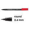 Staedtler Lumocolor 313 red permanent marker (0.4mm round)