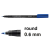 Staedtler Lumocolor 318 blue permanent marker (0.6mm round)