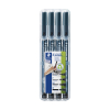 Staedtler Lumocolour black permanent marker (4-pack)