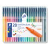 Staedtler Triplus colour 323 triangular felt-tip pens (20-pack)