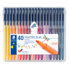 Staedtler Triplus colour 323 triangular felt-tip pens (40-pack)