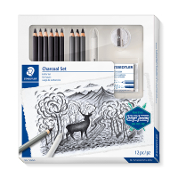 Staedtler mixed charcoal coloured pencils set 61100C 209642