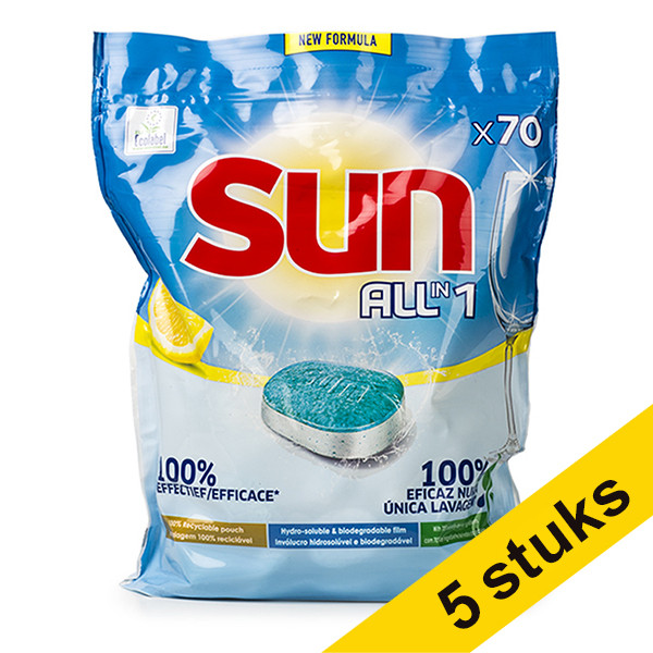 Sun All-in-1 Lemon dishwasher tablets (350-pack)  SSU00156 - 1