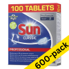 Sun Professional Classic dishwasher tablets (6 x 100-pack)