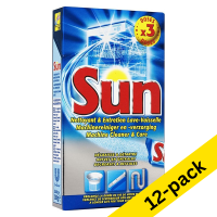 Sun dishwasher cleaner, 40g (12 x 3-pack)