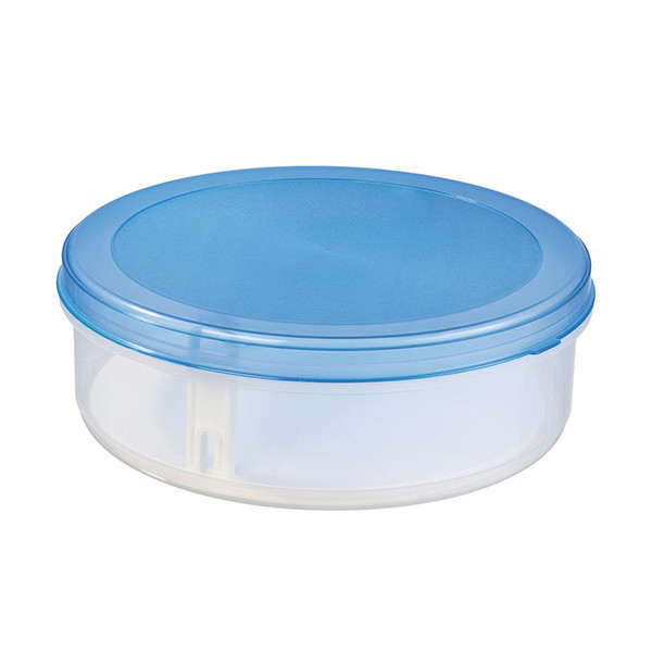 Sunware Club Cuisine transparent/blue cake box with lift mechanism ...