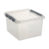 Sunware Q-line transparent storage box, 26 litres