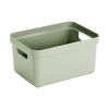 Sunware Sigma Home light green small storage box, 13 litres