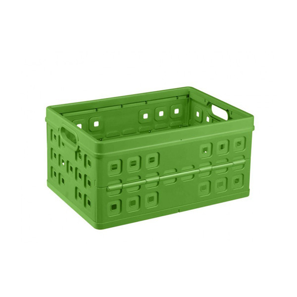 Sunware Square nature-green folding crate, 46 litres 57300661 216555 - 1