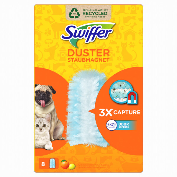 Swiffer Pet duster with Ambi Pur refills (8 wipes)  SSW00572 - 1