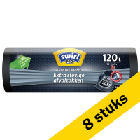 Swirl PRO extra strong garbage bags, 120 litres (8 x 12-pack)