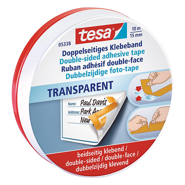 Tesa 5338 double-sided tape, 15mm x 10m 05338-00000-01 202254 - 1