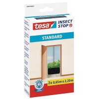 Tesa Insect Stop black fly screen for standard door, 65cm x 220cm (2-pack) 55679-00021-03 STE00022