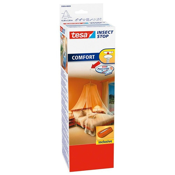 Tesa Insect Stop comfort mosquito net, 1250cm x 250cm 55836-00020-00 STE00023 - 1