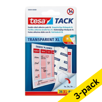 Tesa Tack transparent XL adhesive pads (3 x 36-pack)