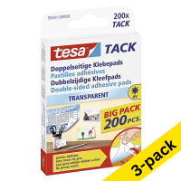 Tesa Tack transparent adhesive pads (3 x 200-pack)