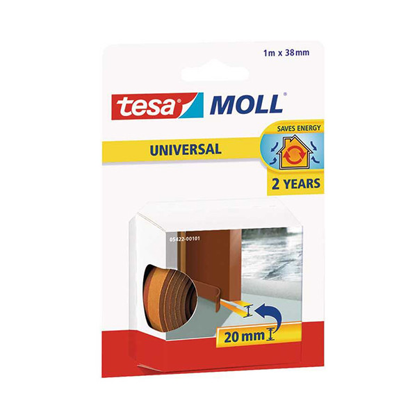 Tesa TesaMoll Universal Foam Brown profile sill strip 38mm x 1m 203319 Tesa TesaMoll Universal Foam Brown profile sill strip 38mm x 1m 203319 - 1