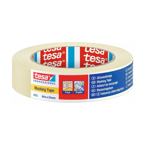 Tesa masking tape, 25mm x 50m 04323-00041-00 DVB00010 - 1