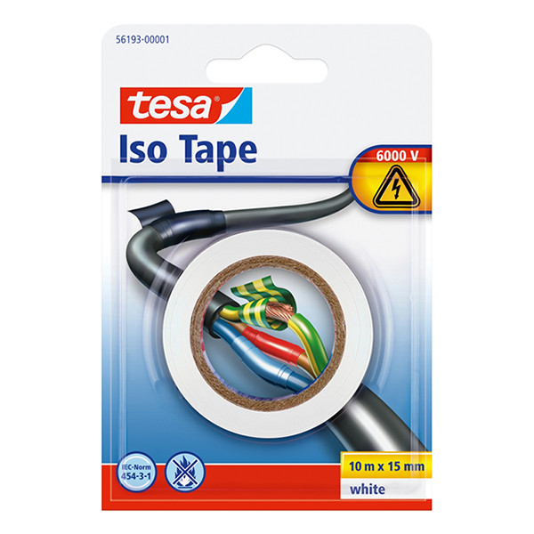 Tesa white insulation tape, 15mm x 10m 56193-00001-22 203389 - 1