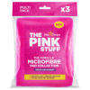 The Pink Stuff Microfibre absorbent pink cleaning pads (3-pack)