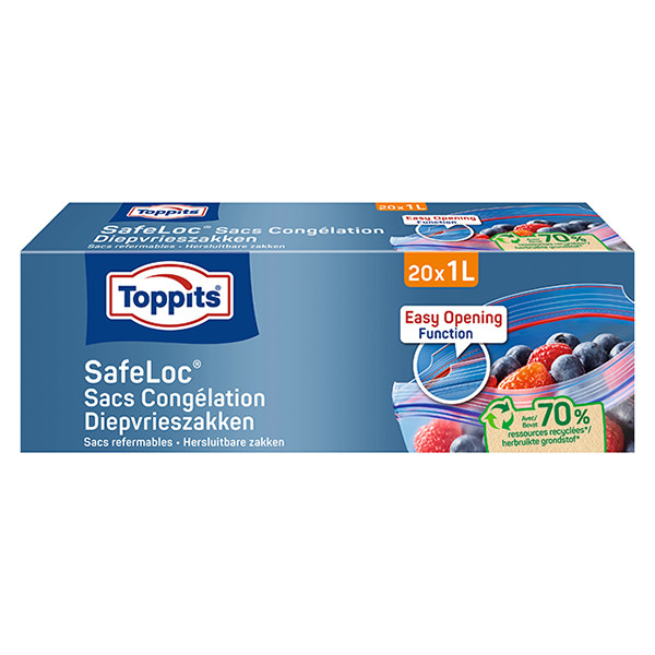 Toppits freezer bags with zip, 1 litre (20-pack) 6776113 STO05022 - 1