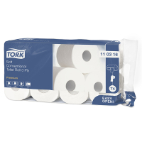 Tork 3-ply toilet paper suitable for Tork T4 dispenser (8-pack) 110316 STO00108