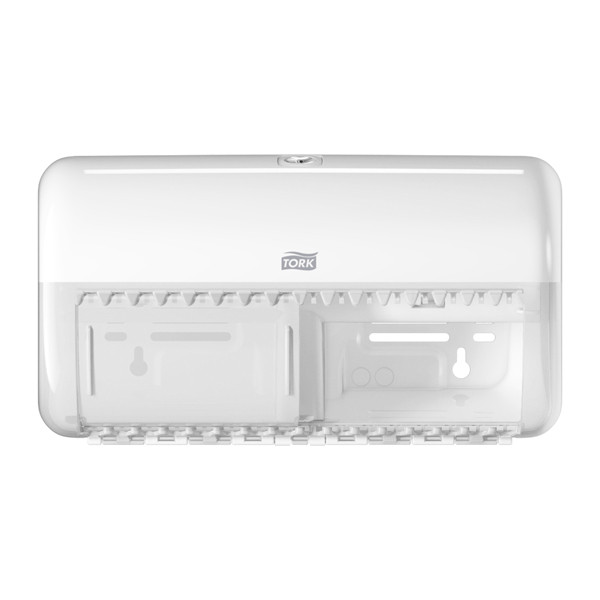 Tork 557000 T4 traditional white toilet paper dispenser 557000 STO00007 - 1