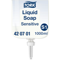 Tork sensitive liquid soap refill, 1 litre 420701 STO00143