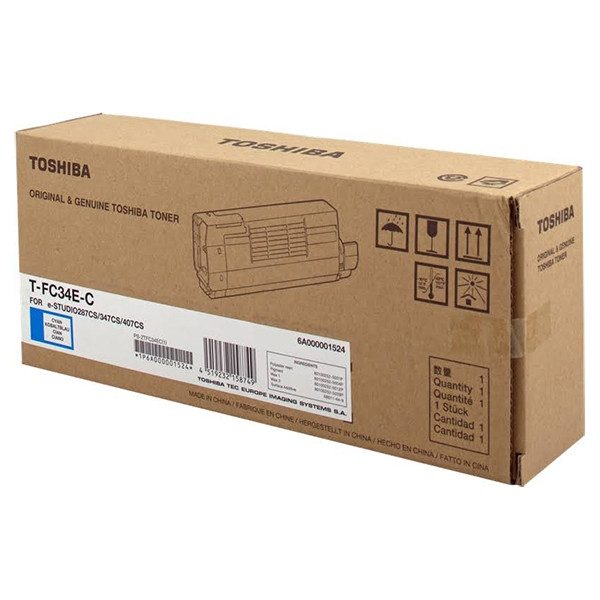 Toshiba T-FC34EC cyan toner (original) 6A000001524 078908 - 1