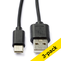 USB A to USB C cable, 2m (3-pack)