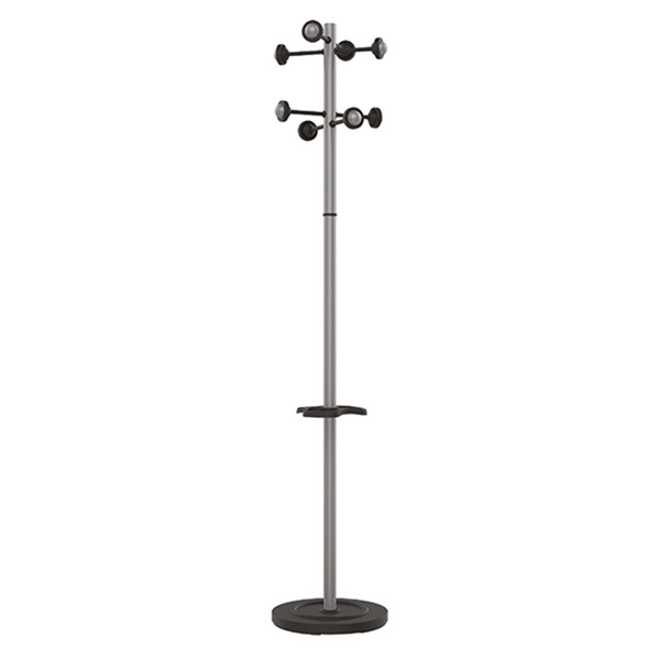 Unilux Accueil metallic grey coat rack (8 hooks) 100340698 237803 - 1