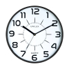 Unilux Pop black wall clock with white dial (Ø 28cm)
