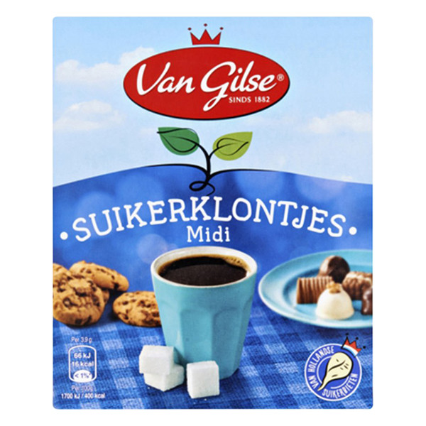 Van Gilse midi sugar cubes, 750g  423005 - 1