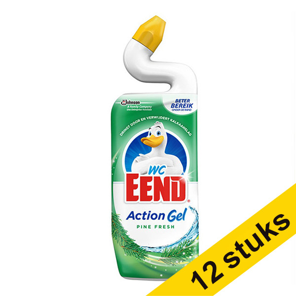 WC-Eend Toilet Duck Pine Fresh toilet cleaner, 750ml (12-pack)  SWC00038 - 1