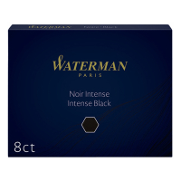 Waterman Allure long black ink cartridges (8-pack)