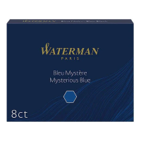 Waterman Allure mysterious blue ink refill (8-pack)