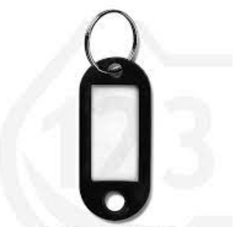 Westcott black keyrings (100-pack) AC-E10650 221080 - 1