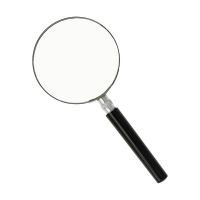 Westcott magnifying glass with black handle (75mm) AC-E40303 221093