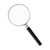 Westcott magnifying glass with black handle (75mm)