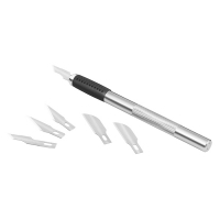 Westcott metal scalpel knife including 6 spare blades AC-E73000 221058