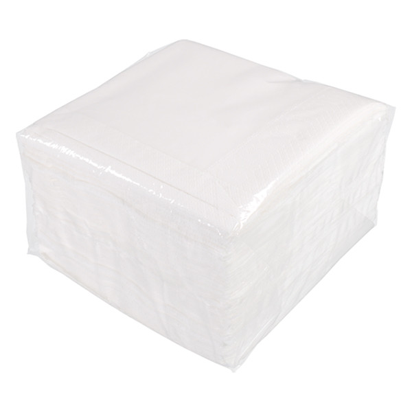 White label 2-layer white napkins (100-pack) 612650 402728 - 1