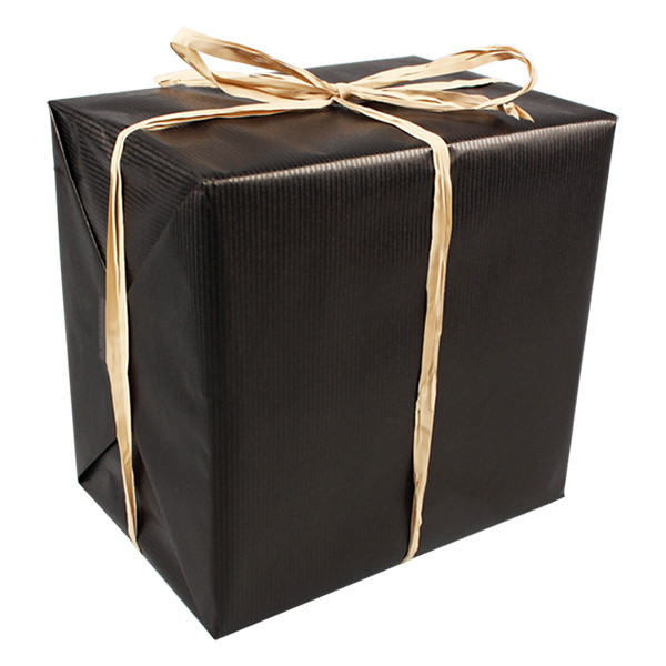 White label Black gift wrapping paper, 50cm x 250m 348965 402735 - 1