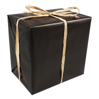 White label Black gift wrapping paper, 50cm x 250m 348965 402735