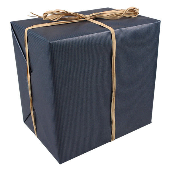 White label Blue gift wrapping paper, 50cm x 250m 348905 402732 - 1