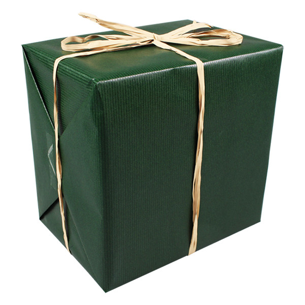 White label Green gift wrapping paper, 50cm x 250m 348925 402733 - 1