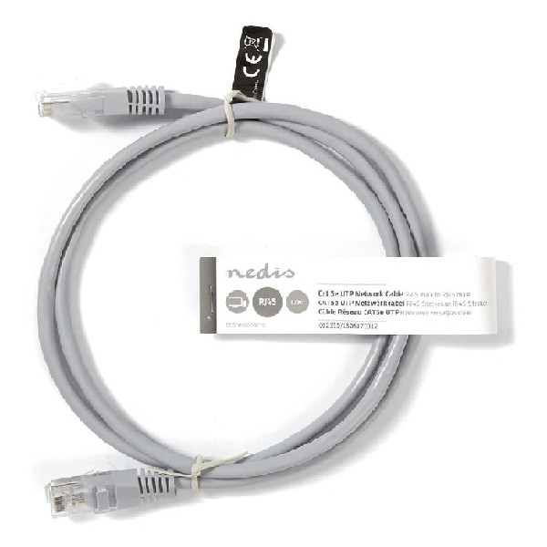 White label Network cable grey, UTP Cat5e, 1m CCGT85100GY10 400260 - 2