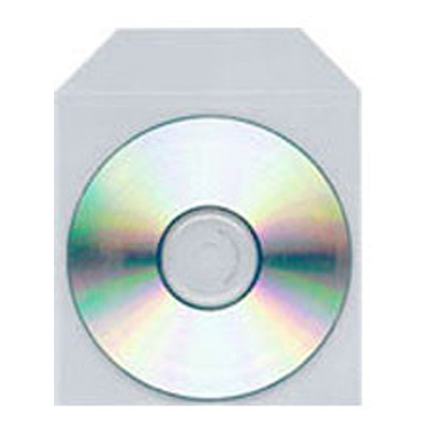 White label Plastic CD/DVD sleeves, pack of 100  050550 - 1