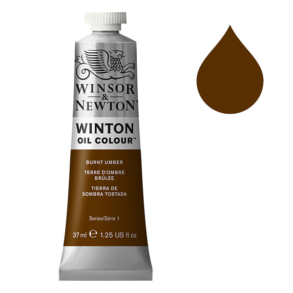 Winsor & Newton Winton 076 burnt umber oil paint, 37ml 410250 Winsor & Newton Winton 076 burnt umber oil paint, 37ml 410250 - 1